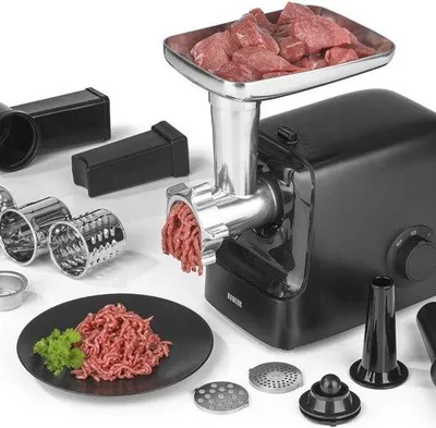 Immagine prodotto di Tritatutto elettrico 5 in 1 - 2000 W - 2 impostazioni - Carne - Verdure - Kebbe - Insalata