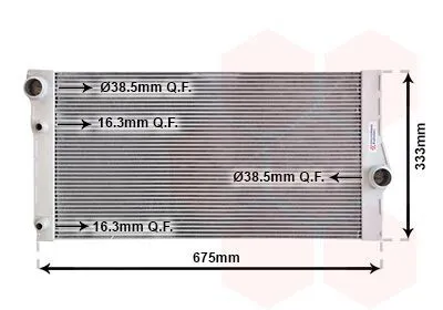 Image de VAN WEZEL 06002410 Radiateur Refroidisseur d'eau Refroidisseur de moteur pour BMW 5 Touring (F11) 5 Limousine (F10) 7 (F01, F02, F03, F04) 5 GT (F07) 6 Gran Coupe (F06)
