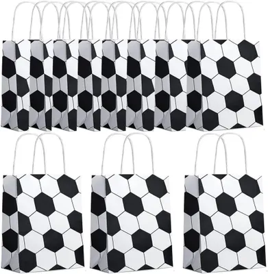 Produktbild von 18x Fußball Partytüten Papiertüten Geschenktüten
