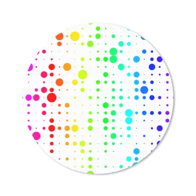 Produktbild von MuchoWow® Mauspad Mousepad Regenbogen - Muster - Konfetti - Neon 30x30 cm - Mousepads - Maus Mat - Pad - Mausunterlage - Tischunterlage - Schreibtischmatten