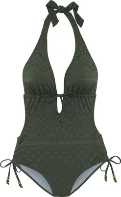 Produktbild von LASCANA Badeanzug Omara oliv Größe 40 Cup C/D