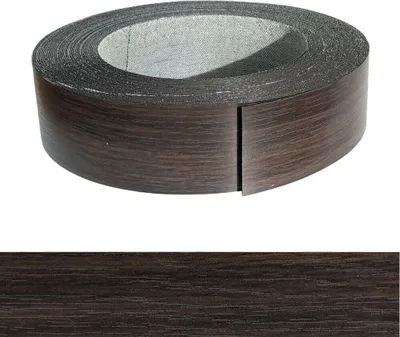 Produktbild von Kantenumleimer Melamin 45mm x 25m mit Schmelzkleber in Eiche wenge mokka Dekor