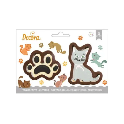 Produktbild von Kater und Pfötchenausstecher 2 Stück