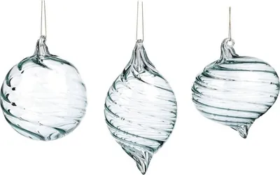 Produktbild von Goodwill Weihnachtshänger Glas Blau D 10 cm Vorteilsset Pro 3 Stück