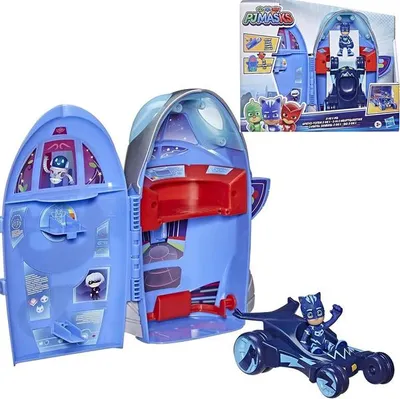 Zdjęcie produktu dla PJ MASKS 2w1 duża Baza i Rakieta KOTBOY z pojazdem HASBRO F2098 PIDŻAMERSI