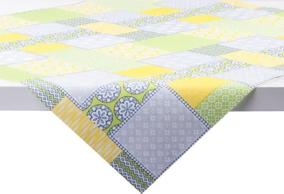 Produktbild von Sovie HOME Tischdecke Selina in Gelb-Grün aus Linclass® Airlaid 80 x 80 cm, 1 Stück - mediterran