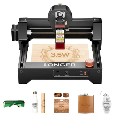 Obrázek produktu pro Laserový gravírovač, výkon 3,5 W, dotykové ovládání, pro EU, LÄNGER RAY5 Mini 3,5 W, Wi-Fi