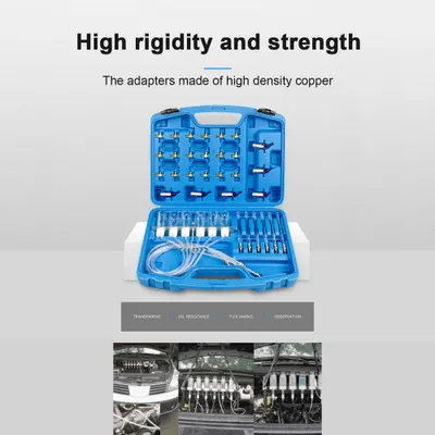 Image de Kit d'adaptation pour test de débit diesel, ensemble d'adaptateurs pour test de débit diesel, adaptateur pour système common rail, outils de détection de retour d'huile