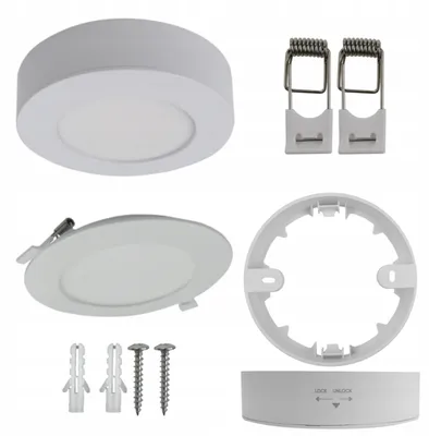 Obrázek produktu pro LED stropní svítidlo, bodové světlo, 18W, možnost volby barevné teploty, vestavěné i povrchové montáže, 2v1