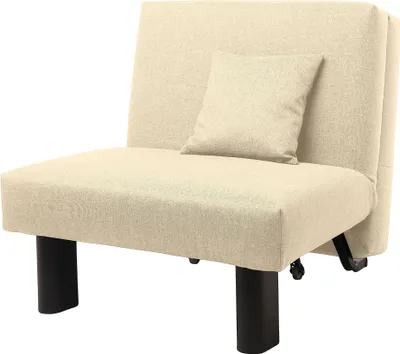 Produktbild von Faltsessel Kalomira Bezug Flachgewebe Metall schwarz / beige 21489