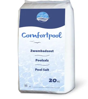 Produktbild von Schwimmbadsalz 2 x 20 kg | Für sauberes Schwimmbadwasser | 40 kg Salz | Geeignet für Intex-Salzwassersysteme | Comfortpool