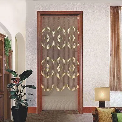 Obrázek produktu pro Bambusová záclona 90 x 175 cm, ochrana proti hmyzu, dělicí prvek, ruční výroba