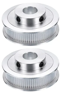 2x GT-2 Zahnriemenscheibe 80 Zähne 14 mm Bohrung Alu
