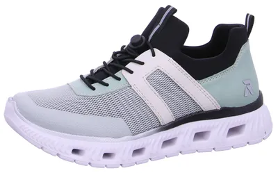 Produktbild von Rieker Damen Sneaker Schlupfschuh Zugband auftrittsdämpfend M6061, Größe:39 EU, Farbe:Grün