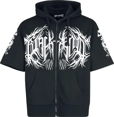 Produktbild von Gothicana by EMP Herren schwarze Kapuzenjacke mit Prints XL