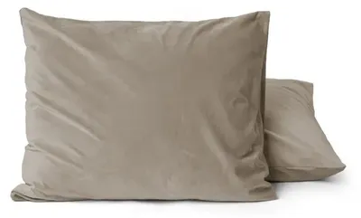 Imagen del producto de Funda de cojín 2 en 1 Sleeptime, color taupe/gris, 60 x 70 cm