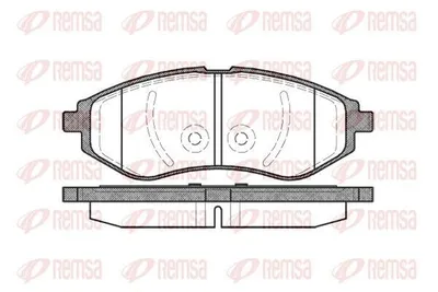 Produktbild von REMSA 0986.00 Bremsbeläge Satz Vorne Bremsklötze für CHEVROLET Aveo / Kalos Schrägheck (T250, T255) für DAEWOO KALOS (KLAS)