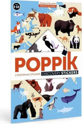 Immagine prodotto di POPPIK - Lernposter & Sticker Tiere der Welt