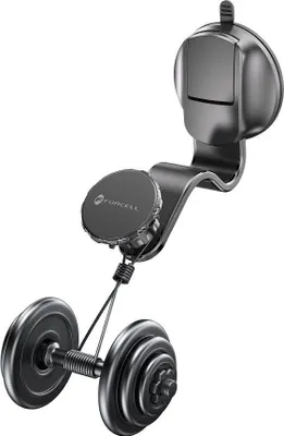 Zdjęcie produktu dla Uchwyt samochodowy FORCELL F-Grip MagFlex odpowiedni do przedniej szyby/deski/grilla magnetyczny czarny