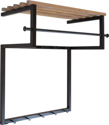 Produktbild von Spinder Design Garderobenpaneel Garderobe Garderobenleiste Rizzoli Ordnungssystem mit 12 Haken und Maßen 34 x 10 x 120 cm