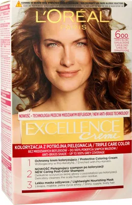 Obrázek produktu pro Barva na vlasy L'Oreal Paris Excellence Creme - 600 Intenzivní tmavý blond