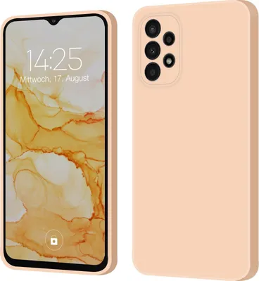 Produktbild von Hülle für Samsung Galaxy A23 5G Case Cover Bumper Silikon Softgrip Schutzhülle Farbe: Rosa