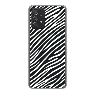 Produktbild von MuchoWow® Handyhülle Schutzhülle Hülle für Samsung galaxy a73 Tiermuster - Zebra - Schwarz Silikon Softcase Handy Hülle - Handyhülle
