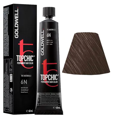 Immagine prodotto di Goldwell Topchic Tube 6N Darkblond 60ml - colore permanente in tubo