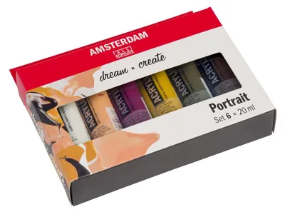 Zdjęcie produktu dla Amsterdam 17820502, Wielo, Farba akrylowa, Płynny, 6 szt.