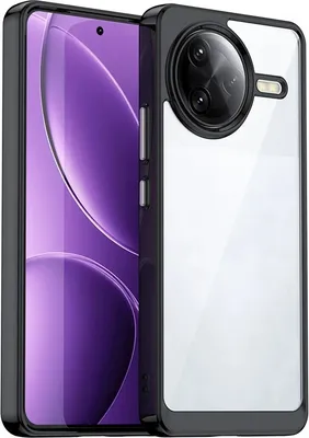 Productafbeelding van Hoesje voor de Xiaomi Poco F7 Ultra - Achterkant Phonesta, hybride acryl - Zwart
