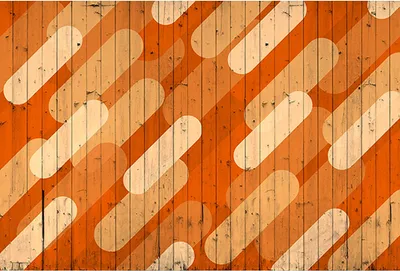 Produktbild von Tadessi Fototapete | Grafik | 4.00 m x 2.70 m | Orange | Beige | Wandbild | Digitaldruck