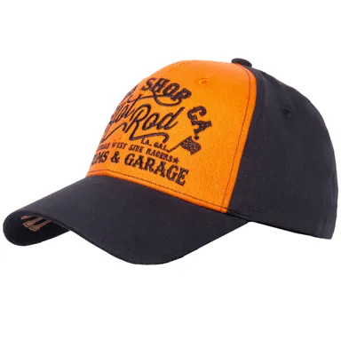 Produktbild von KING KEROSIN Baseball Cap Mit Print Auf Der Schirmunterseite Hot Rod Orange S/M