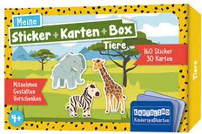 Produktbild von Meine Sticker + Karten + Box - Tiere