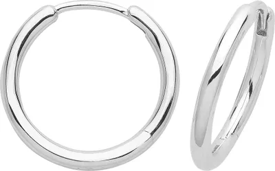 Produktbild von Wunderschöne 925 Sterling Silber (Rhodiniert) Damen - Paar Creolen - 14mm; TRS32932