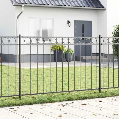 Immagine prodotto di Maison Exclusive - Elemento di recinzione ASSEN Grigio 170 x 130 cm in acciaio