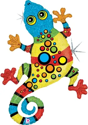 Produktbild von Shape Folienballon Linky Gecko | 119 cm