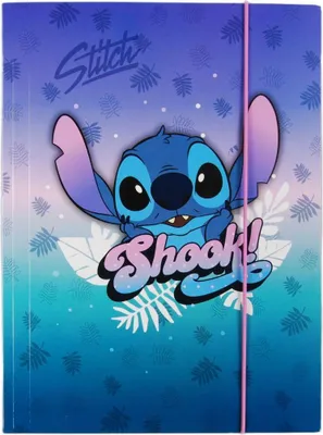 A folder with a cartoon character on it.
