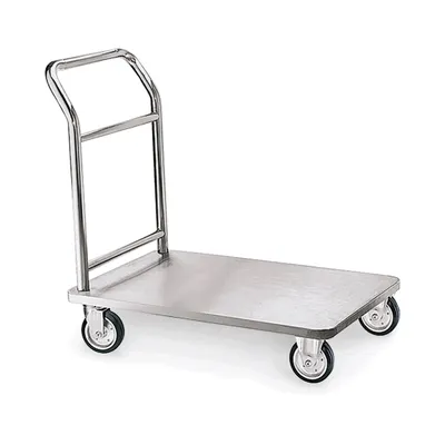 Produktbild von Plattformwagen, 130 kg Tragfähigkeit, 90 x 60 x 93 cm, Edelstahl