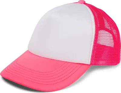 Produktbild von styleBREAKER Uni 5-Panel Trucker Cap mit Mesh-Einsatz | verstellbares Basecap mit Click Snap Verschluss | luftiges Netz Cap für Damen und Herren