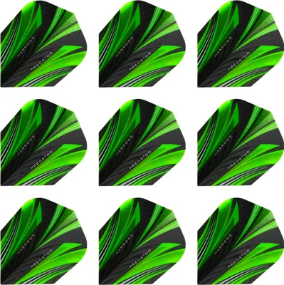 Produktbild von Harrows | Prime Predator | Dart Flights | 100 Mikron | Grün | 3 Sets = 9 Flights
