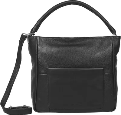 Produktbild von GERRY WEBER Leder Schultertasche Umhängetasche Ascona Hobo Black schwarz