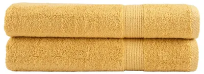 Immagine prodotto di Asciugamani vidaXL Premium SOLUND, 2 pezzi, oro, 100x200 cm, 600 g/m²