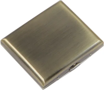 Produktbild von ATTUY® "Business Dallas" hochwertiges Premium Zigarettenetui in der Geschenkbox für 18 Zigaretten, Farbe Kupfer im Metall-Look, Etui mit Metallspange / Klammerhalterung ohne Muster