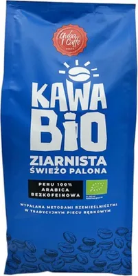 KAWA ZIARNISTA BEZKOFEINOWA ARABICA 100 % PERU BIO 1 kg - QUBA CAFFE