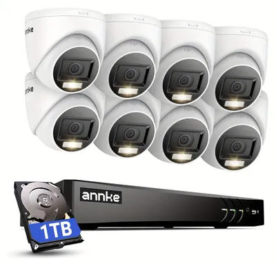 Productafbeelding van Beveiligingssysteem – 8-Kanaals – AI Intelligente Detectie – 1TB Opslag – Nachtzicht 20 Meter