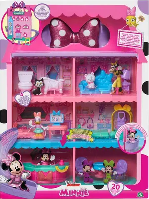 Produktbild von Disney Junior Minnie Mouse Bow-Tel Hotel - Zweiseitiges Spielset mit 7 Räumen und Figuren