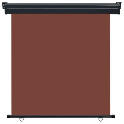 Image de vidaXL Marquise latérale de balcon 165x250 cm Marron