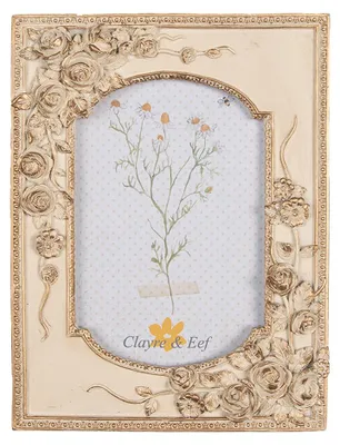 Immagine prodotto di Cornice per quadri Clayre & Eef 10x15 cm in plastica color oro beige