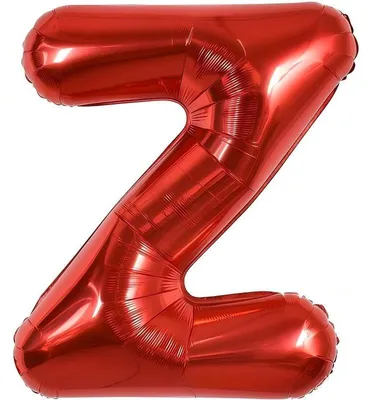 Productafbeelding van Rode folieballon letter Z (100 cm) voor feestdecoratie