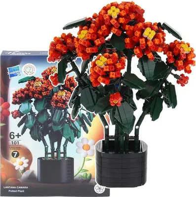 Produktbild von Konstruktionsblöcke 3D Blumenstrauß Lantana Camara 1614 Teile.